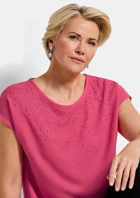 Bluse mit Glitzersteinen
