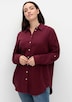 Hemdbluse Langarm Uni Hemdkragen