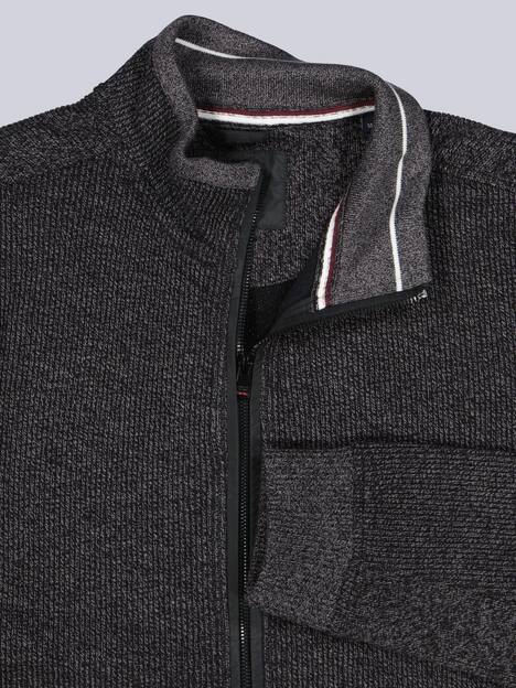 engbers Herren Sweatjacke dezent gemustert , Anthrazit