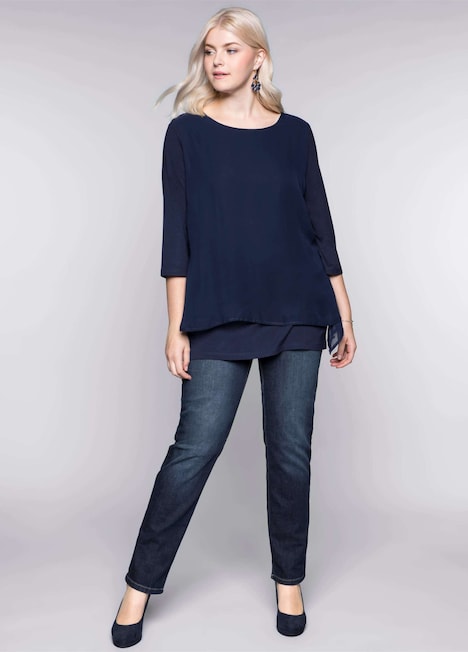 Blusenshirt 3/4-Arm Uni