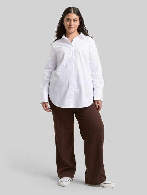Loose Fit Bluse mit Strasssteinen