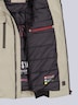 Herren Funktionsjacke mit abnehmbarer Kapuze , Braunbeige