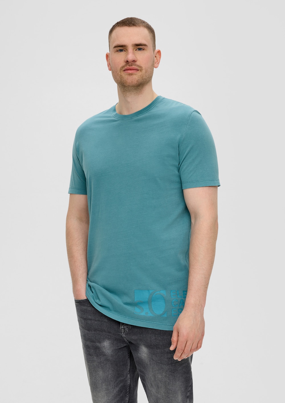T-Shirt mit Logo-Patch