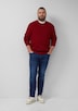 Strukturmix-Pullover aus reiner Baumwolle