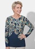 Feinstrickpullover mit Paisley-Druck