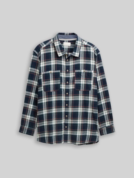 Comfort Fit Flanell-Hemd mit Karomuster