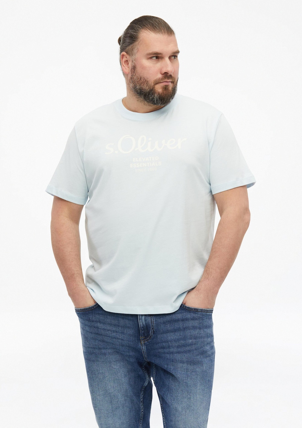 Baumwoll-T-Shirt mit Logo-Print