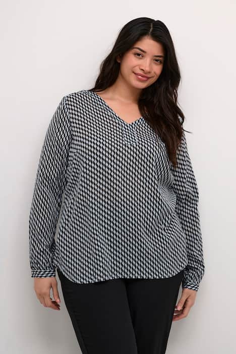 Langarm-Bluse Regular fit