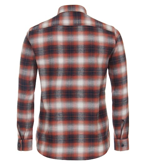 Flanellhemd kariert Casual Fit