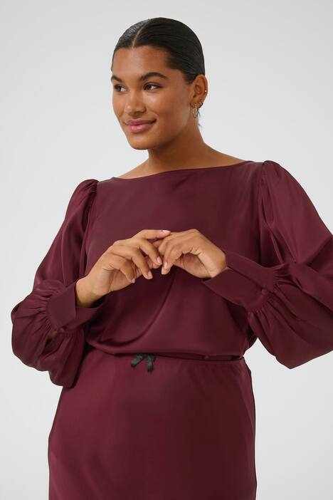 Langarm-Bluse Regular fit