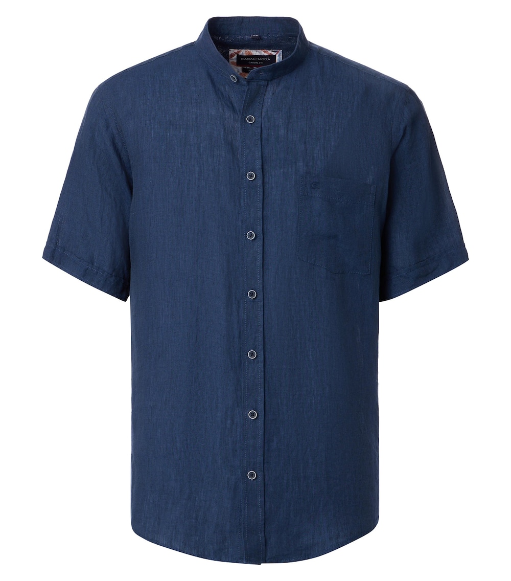 CASAMODA Leinenhemd uni Casual Fit