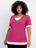 2-in-1-Shirt Kurzarm Mehrfarbig
