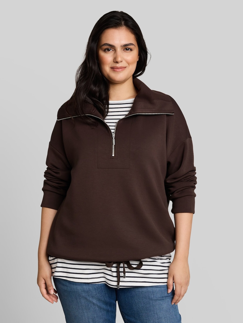 Troyer Sweatshirt aus Scuba