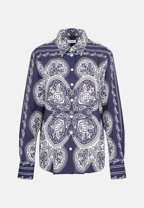 Damen Hemdbluse - Tuchprint