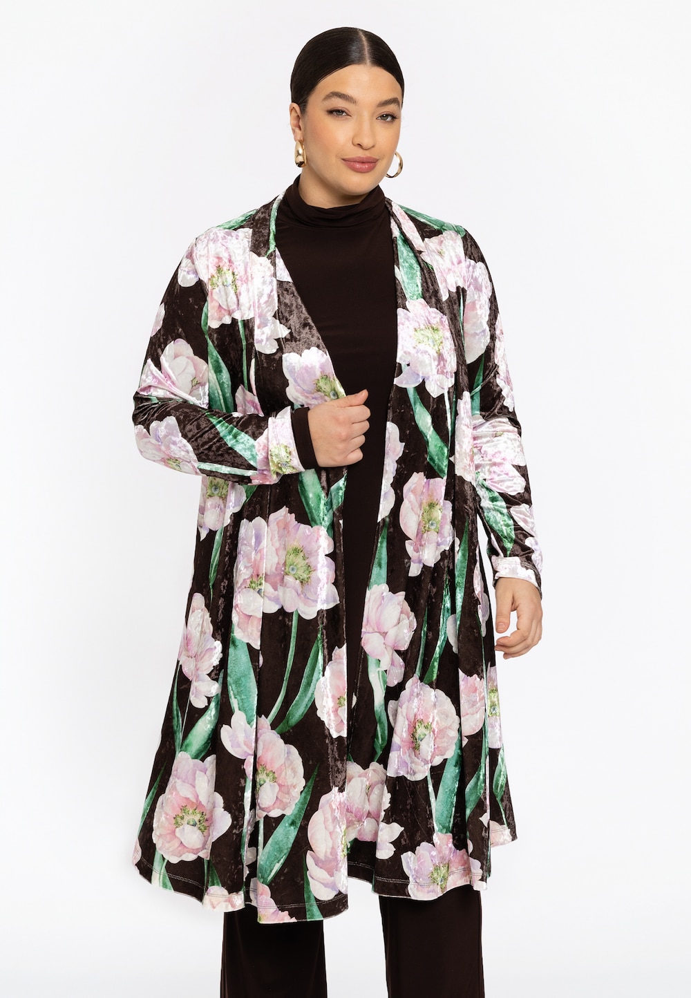 Strickjacke mit Druck