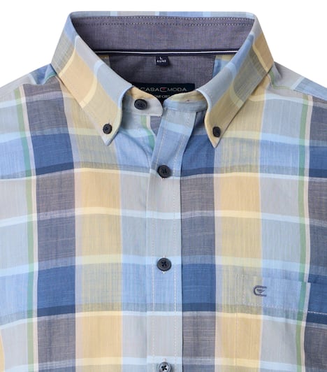 Freizeithemd Kurzarm kariert Comfort Fit