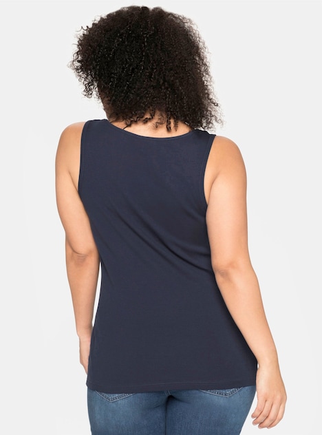 Tanktop Ärmellos Uni Ohne Kragen