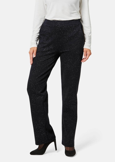 Stretchbequeme Hose mit Glitzer