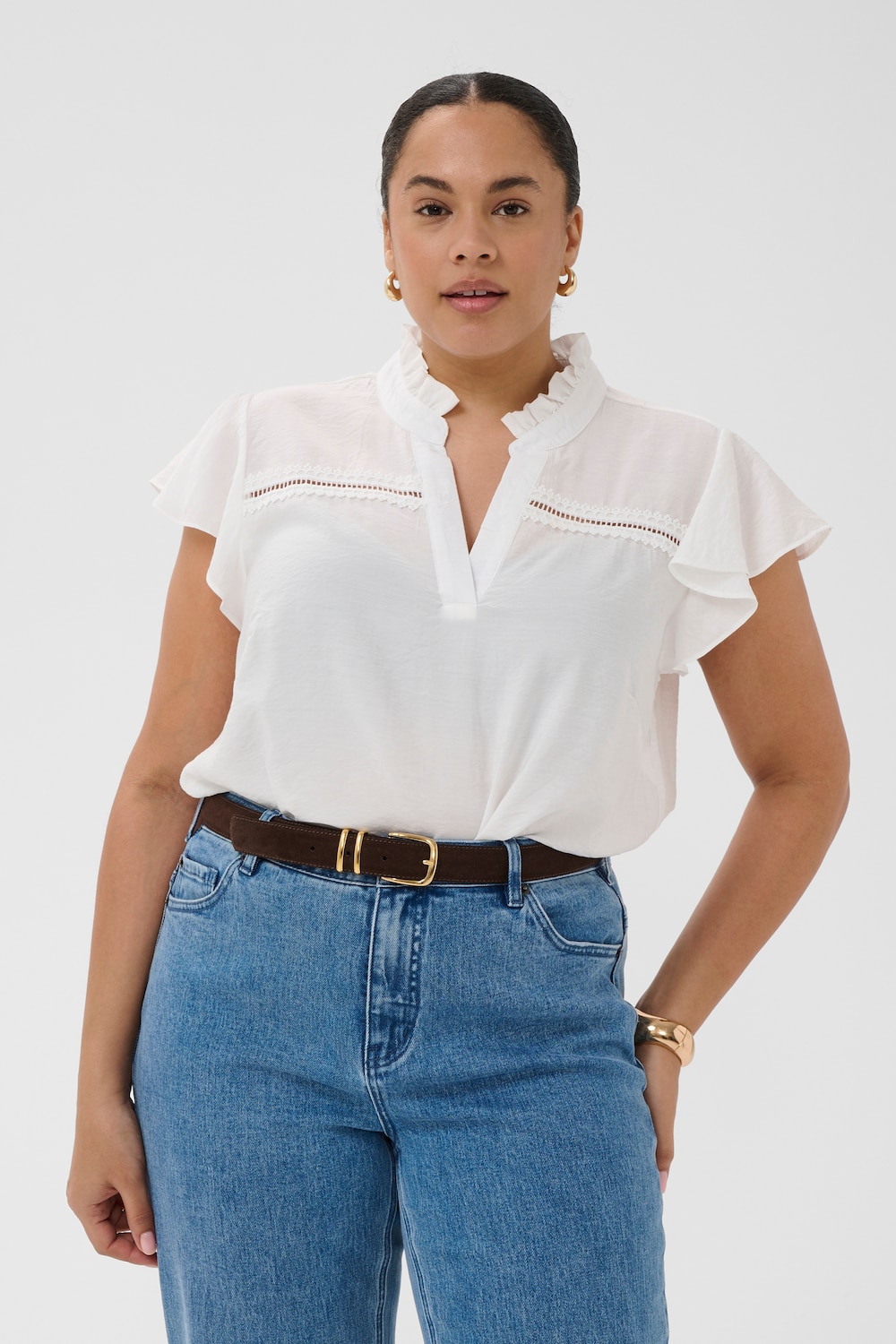 Kurzarm-Bluse Regular fit