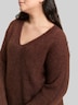 Loose Fit Strickpullover mit Wollanteil