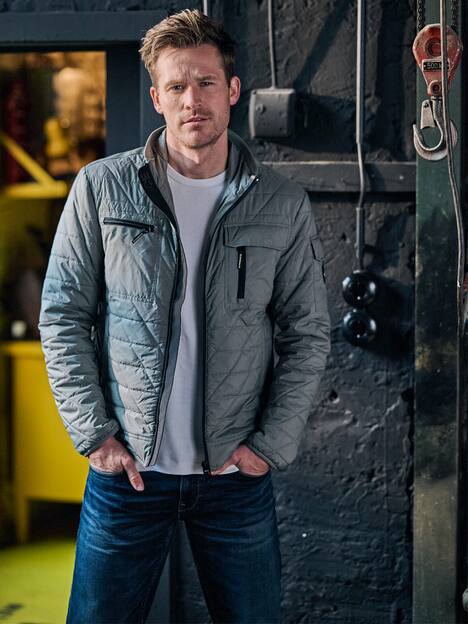 engbers Herren Steppjacke regular , Khaki