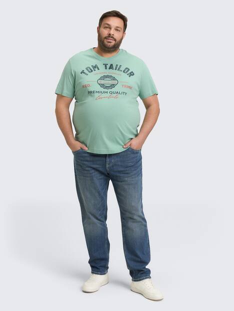 T-Shirt mit Logo Print