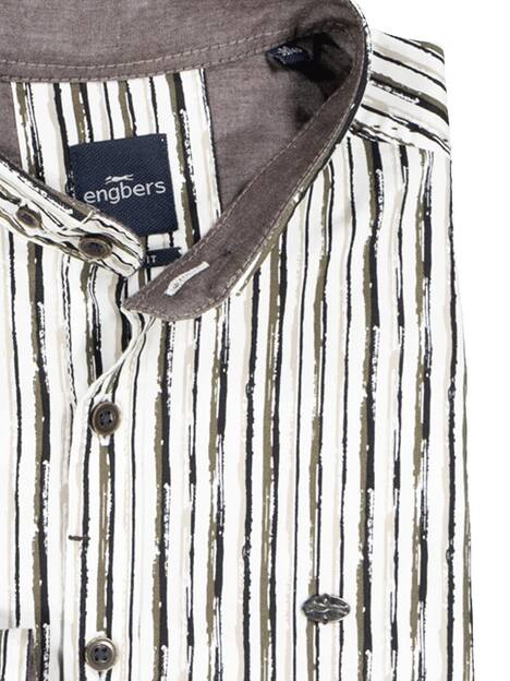 engbers Herren Langarm-Hemd slim fit , Braun