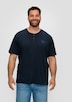 T-Shirt mit Garment Dye und Henley-Ausschnitt