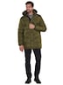 engbers Herren Steppjacke mit abnehmbarer Kapuze , Khaki