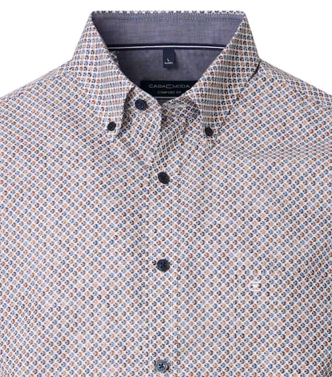 Freizeithemd Kurzarm Print Comfort Fit