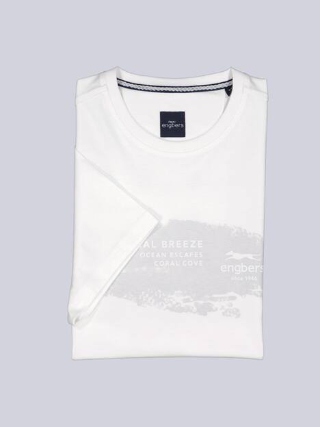 engbers Herren T-Shirt regular , Reinweiss