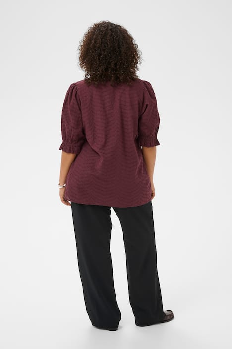 Blouse met korte mouwen Regular fit