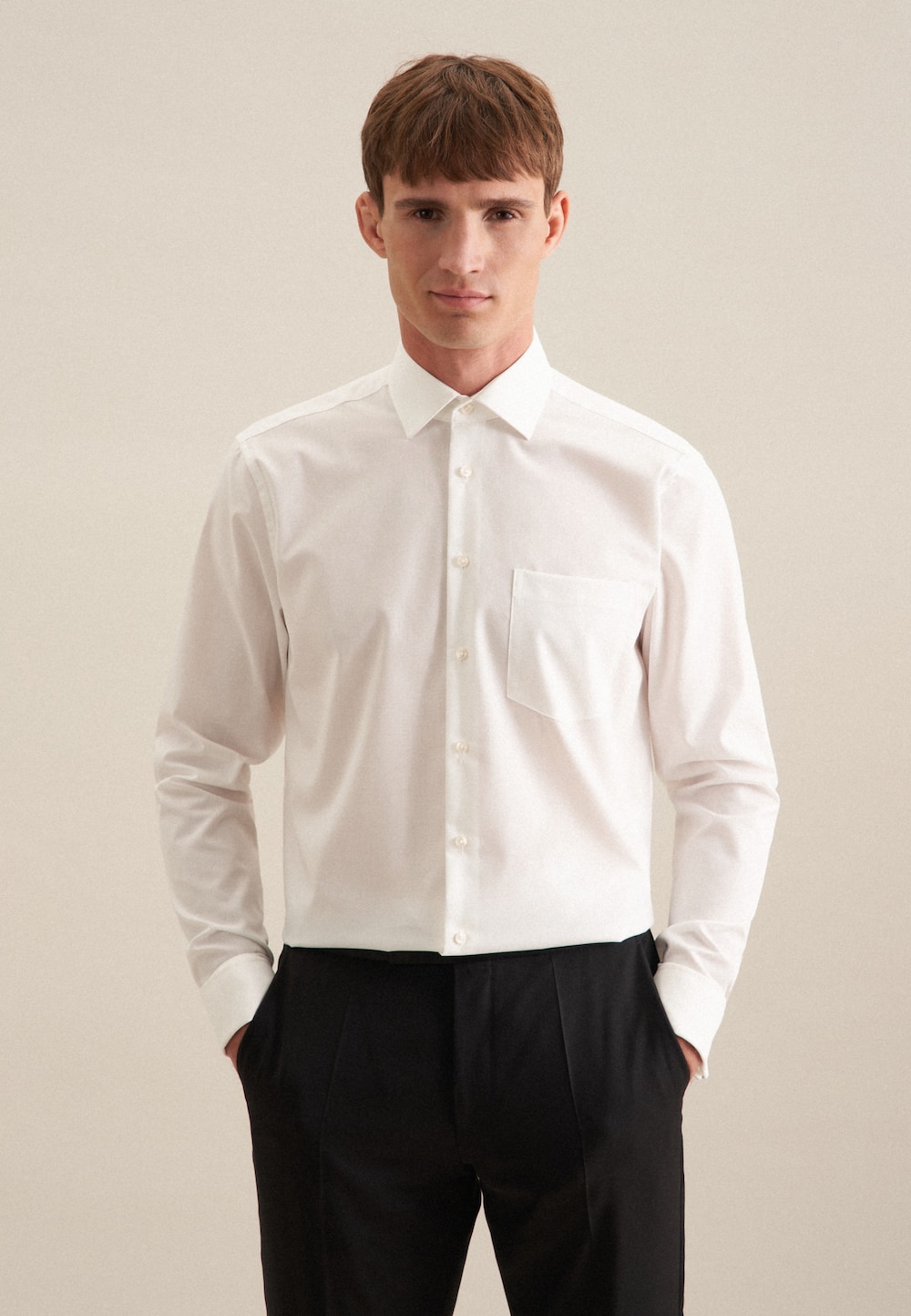 Herren Business Hemd - Uni