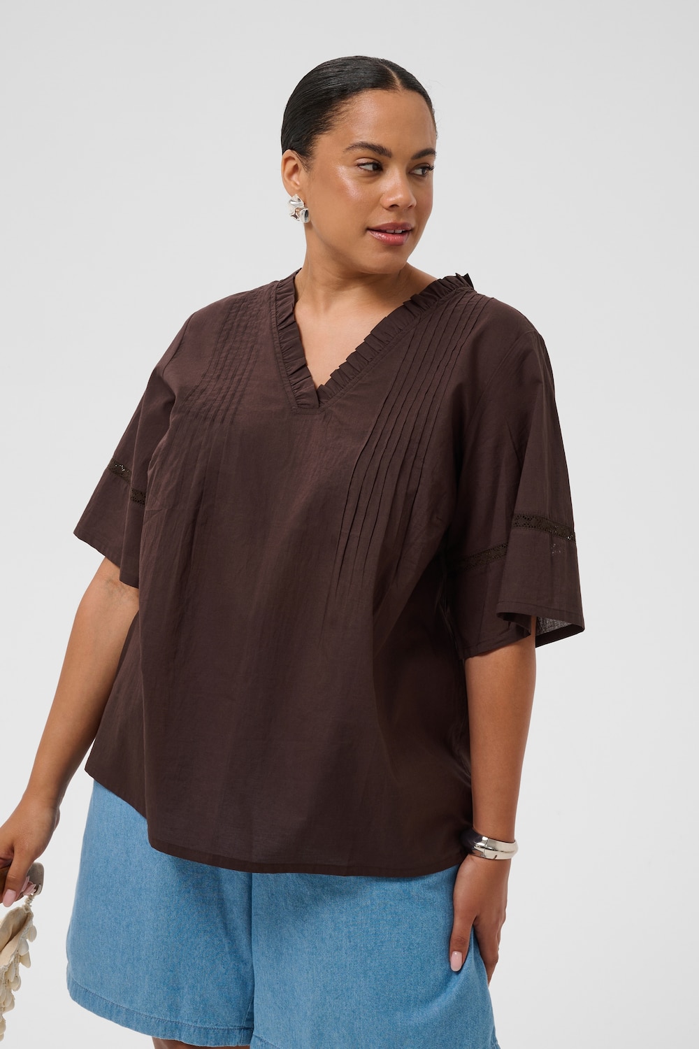 Langarm-Bluse Regular fit