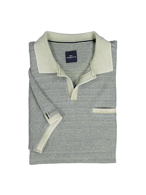 engbers Herren Polo-Shirt strukturiert , Gruen