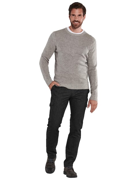 engbers Herren Pullover uni , Silbergrau