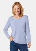Langarmshirt mit tonaler Zierkante