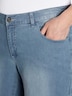 Jeans Jeans mit weitem, ausgestelltem Bein Formbund