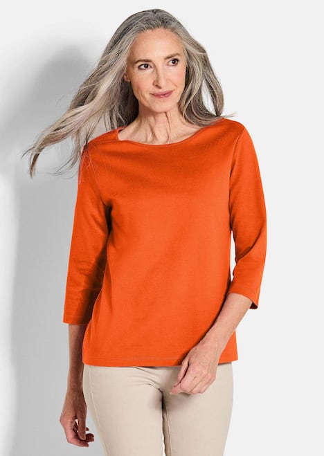 Basic-Shirt aus Interlock-Jersey