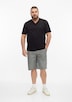 Baumwoll-T-Shirt mit Logo-Print und V-Neck