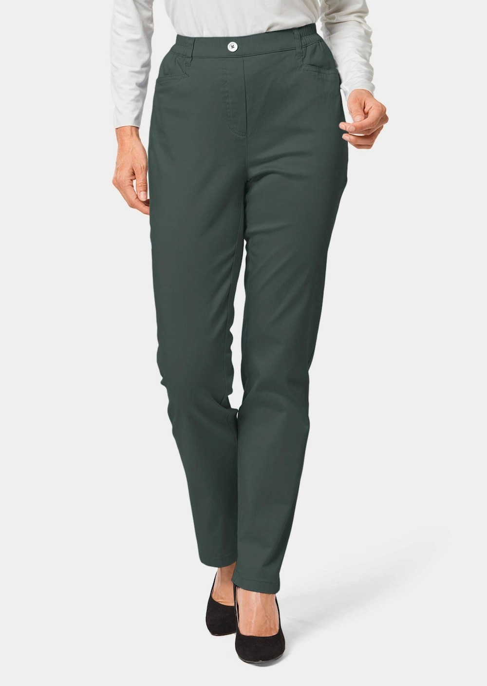 GOLDNER Katoenen broek met elastische band Lichte katoenen broek met elastische band