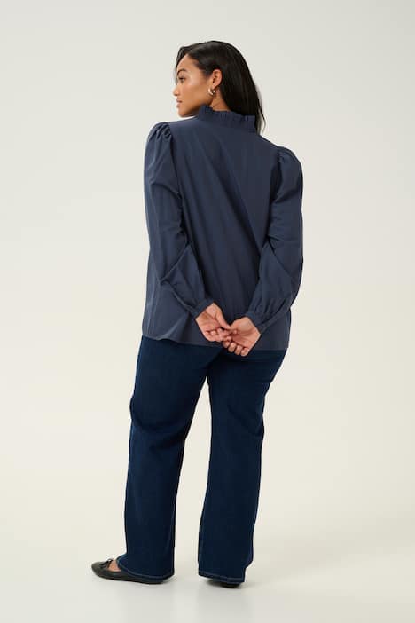 Langarm-Bluse Regular fit