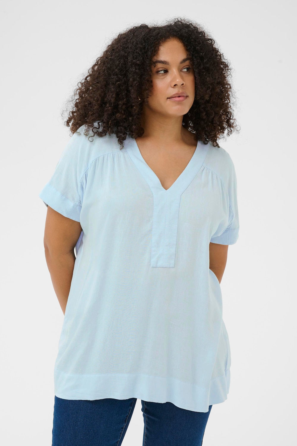 Kurzarm-Bluse Loose fit