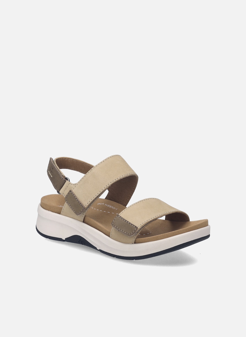 Damen Sandale Estelle 04, beige-kombi