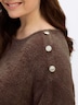 Langarm-Pullover Feinstrickpullover mit U-Boot-Ausschnitt Langarm