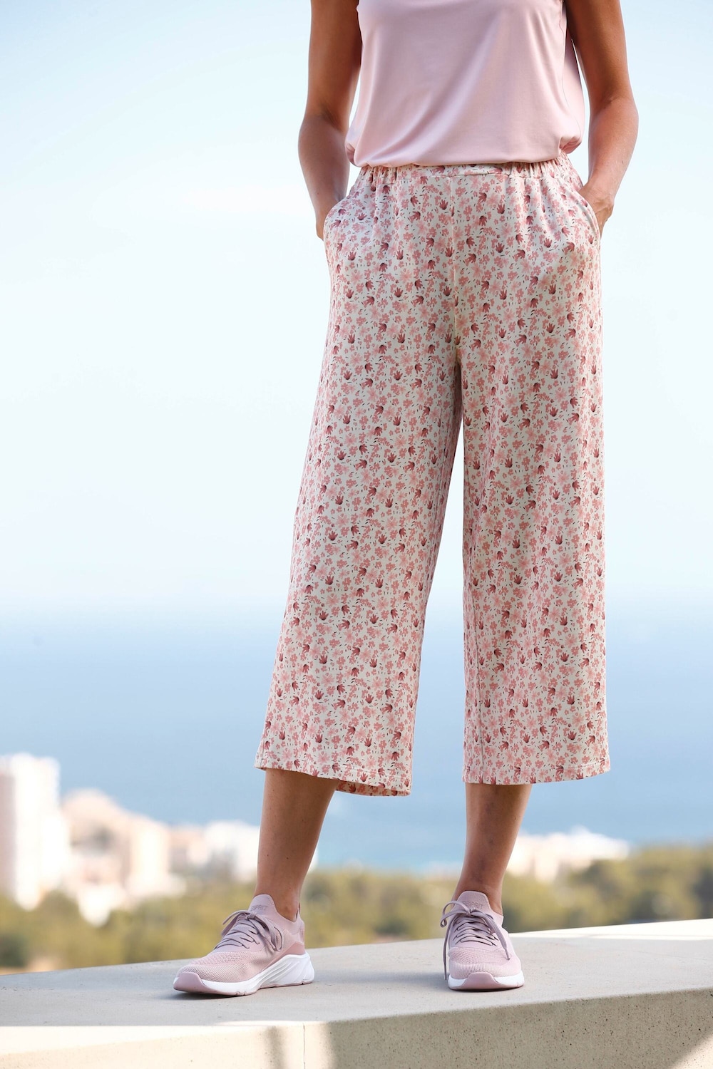 Bequeme Culotte in verkürzter Länge