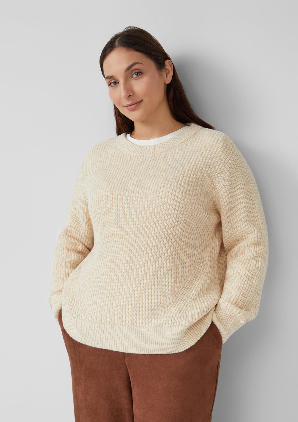 Strickpullover aus Wollmix