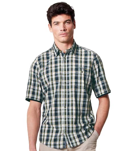 Freizeithemd Kurzarm kariert Casual Fit
