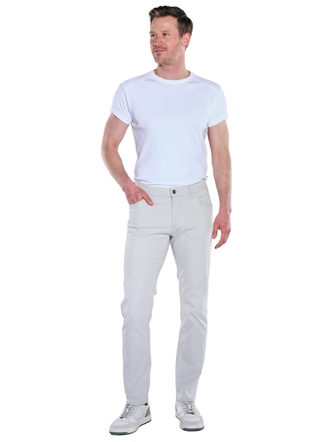 Herren Leichte superstretch Jeans , Hellgrau