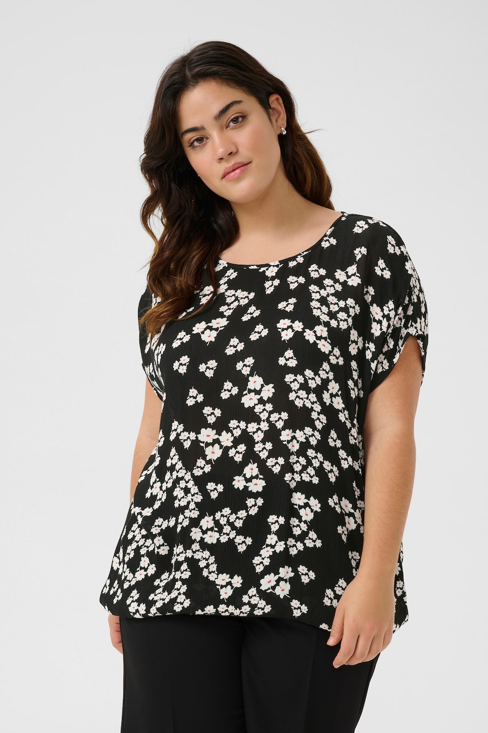 Kurzarm-Bluse Loose fit